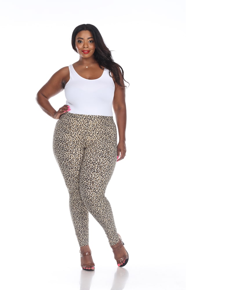 Plus size cheetah leggings on sale